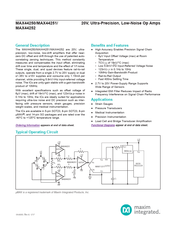 MAX44251 Maxim Integrated Products