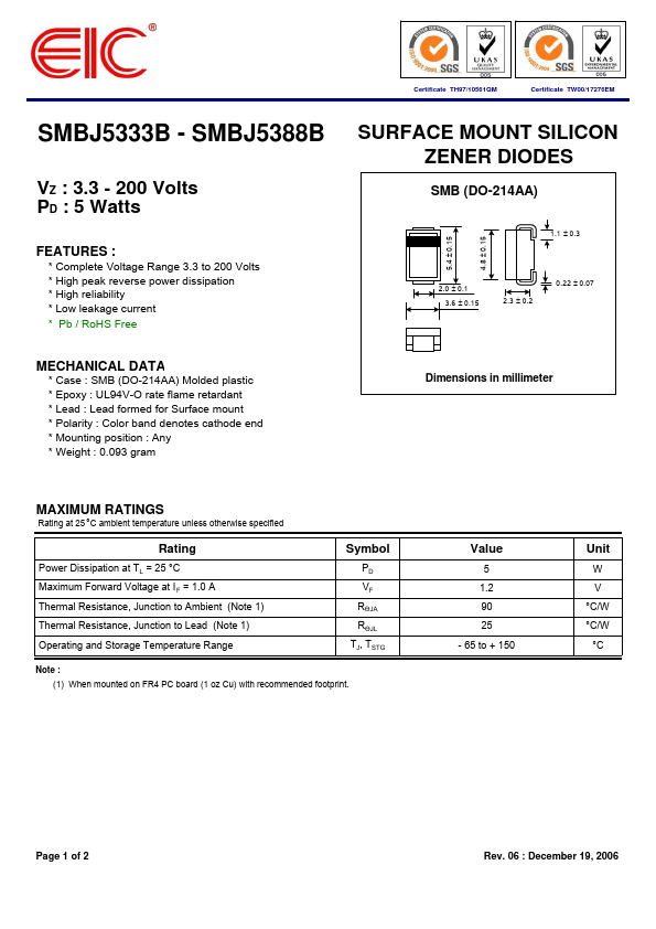 SMBJ5350B EIC