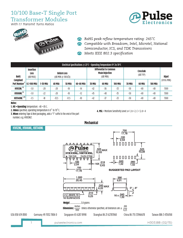 H1086NL Pulse