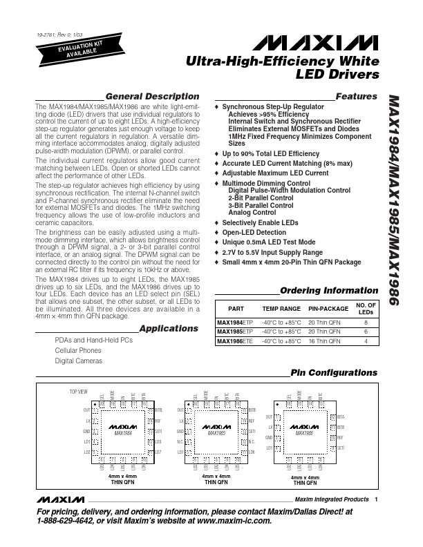 MAX1985 Maxim Integrated