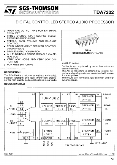 TDA7302 ST Microelectronics