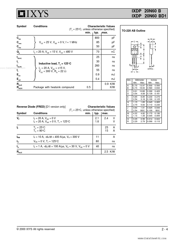 IXDP20N60BD1