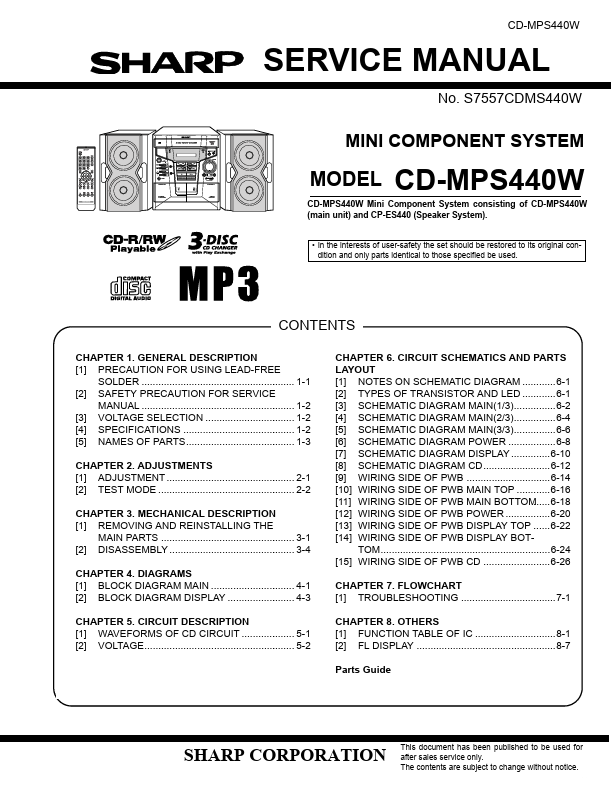 <?=CD-MPS440W?> डेटा पत्रक पीडीएफ