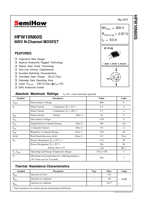 HFW10N60S