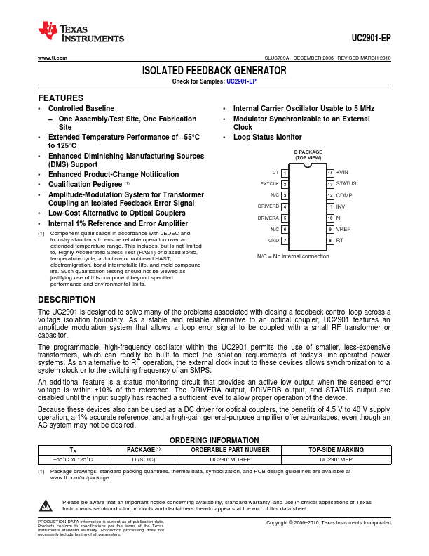 UC2901-EP Texas Instruments