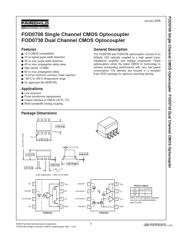 FOD0738 Fairchild Semiconductor