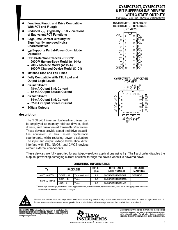 CY74FCT540T