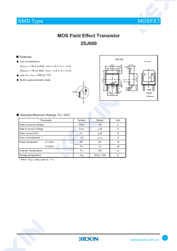 2SJ600 Kexin