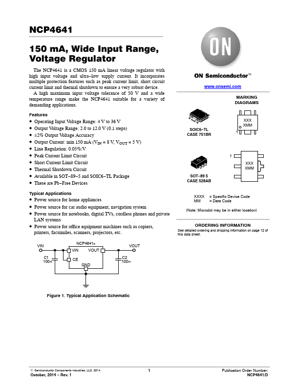 NCP4641 ON Semiconductor