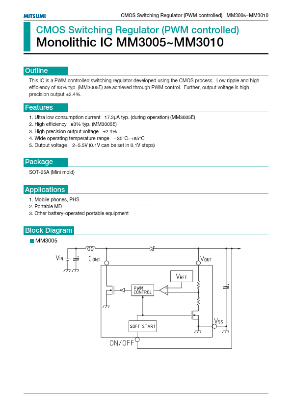 MM3006 Mitsumi Electronics