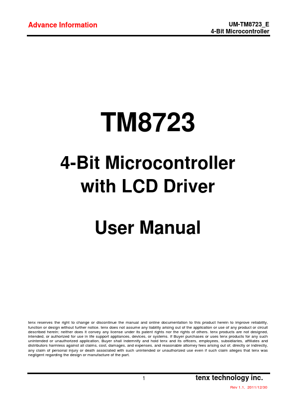 TM8723 tenx technology