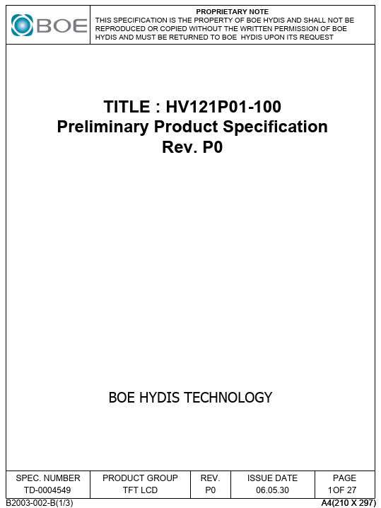 HV121P01-100