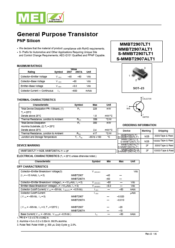 MMBT2907LT1