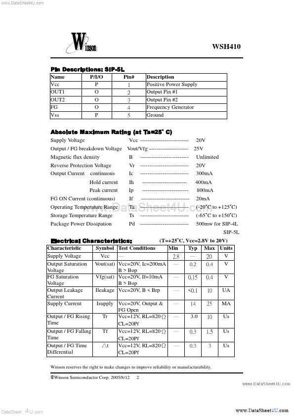 WSH410