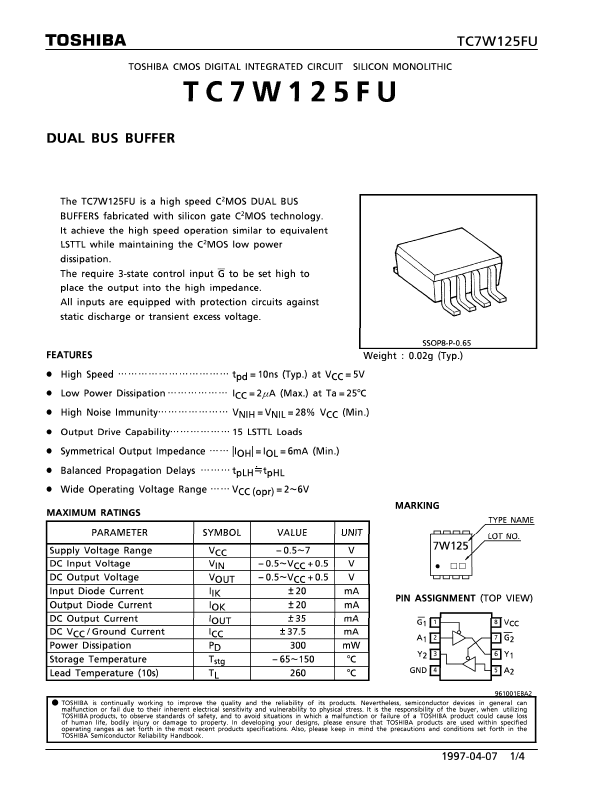 TC7W125