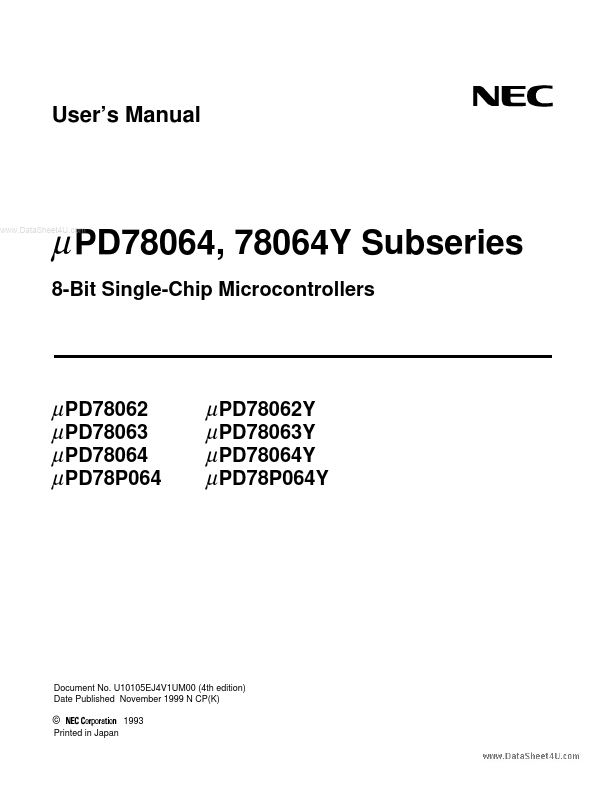 UPD78062 NEC