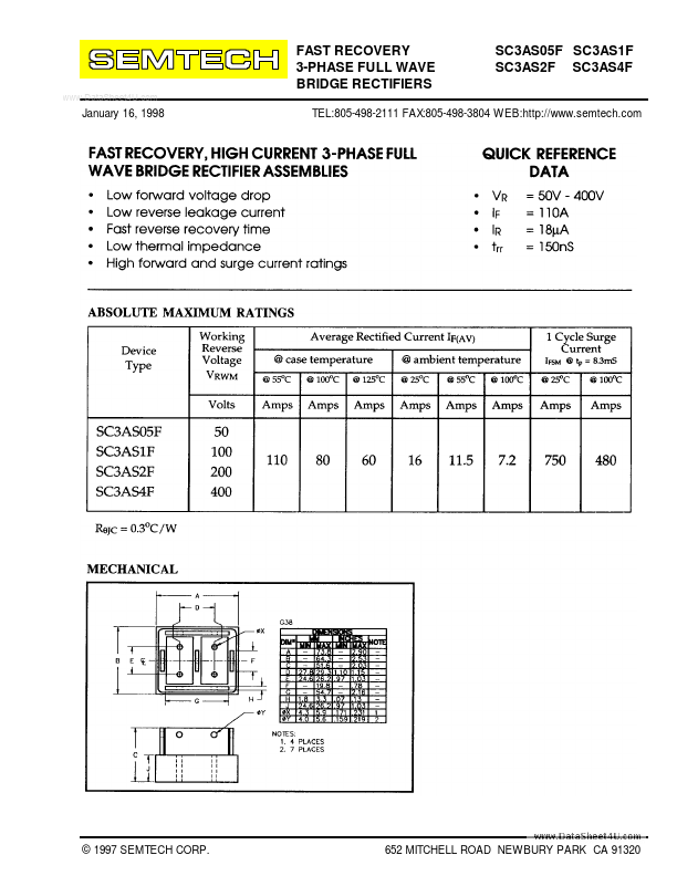 SC3ASxxF Semtech Corporation