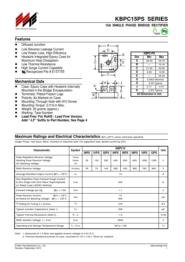 KBPC1508PS