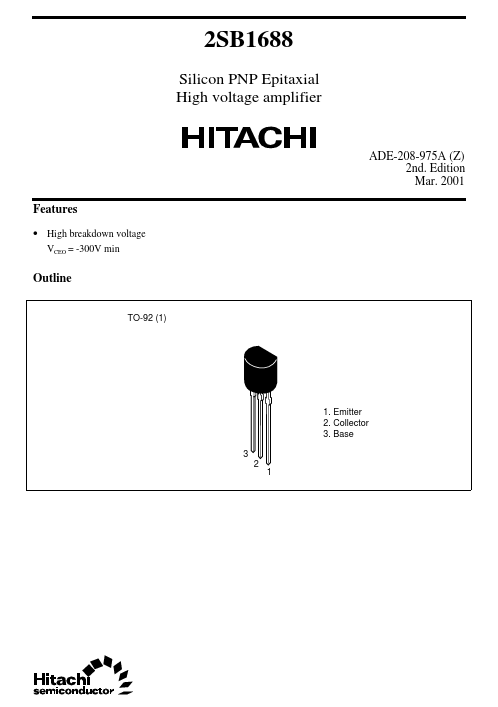 2SB1688 Hitachi Semiconductor