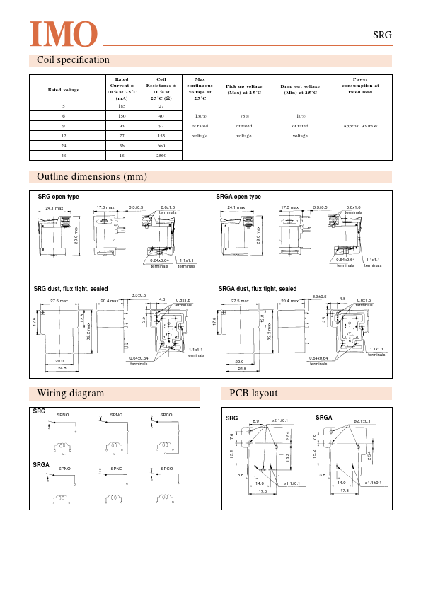 SRG4-1B-S-12VDC