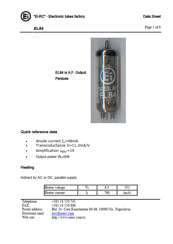 EL84 Ei-RC
