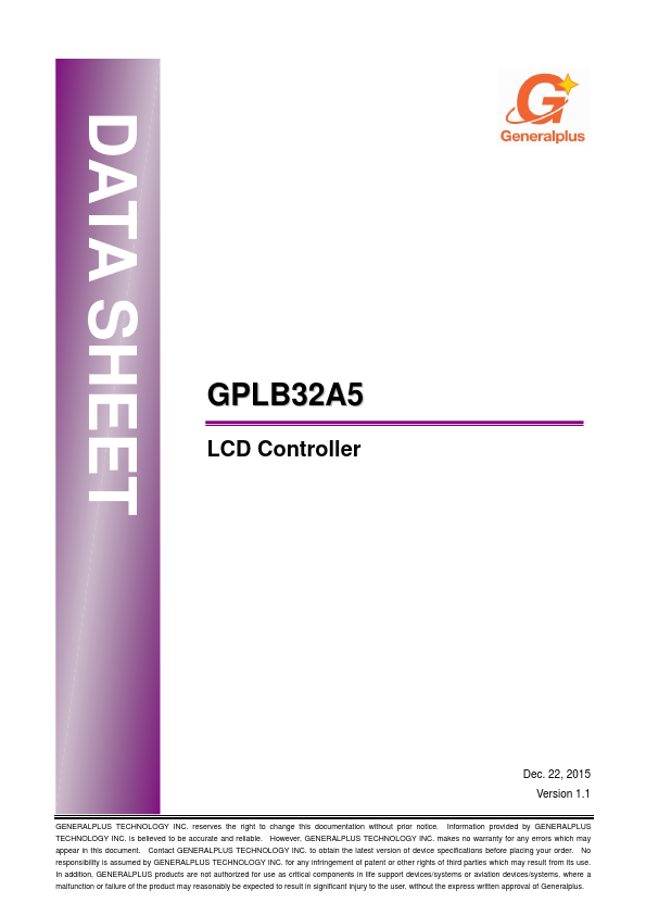 GPLB32A5 Generalplus
