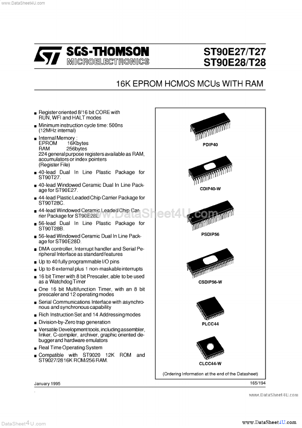 ST90E27 ST Microelectronics