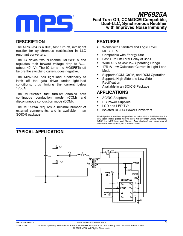 MP6925A MPS