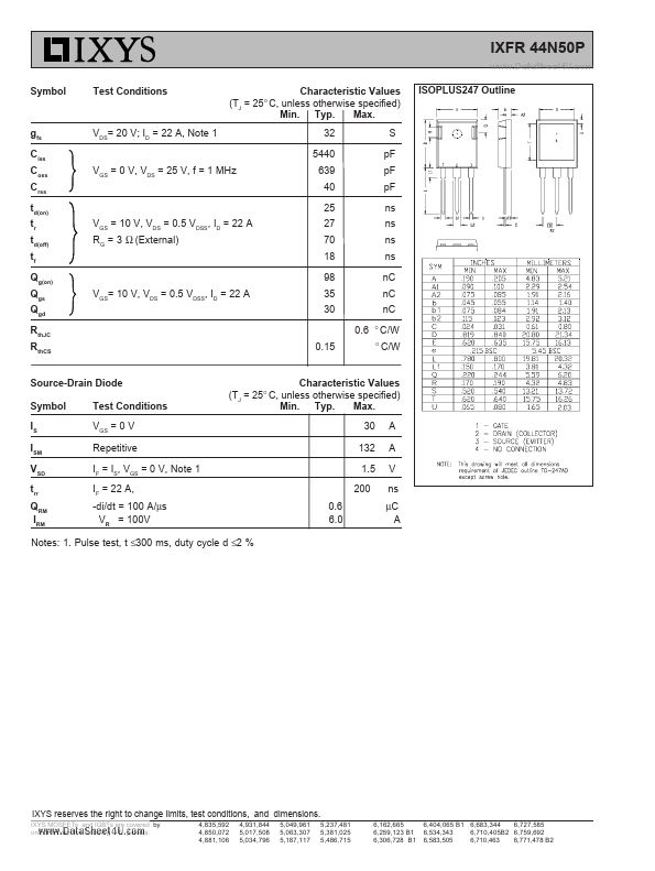 IXFR44N50P