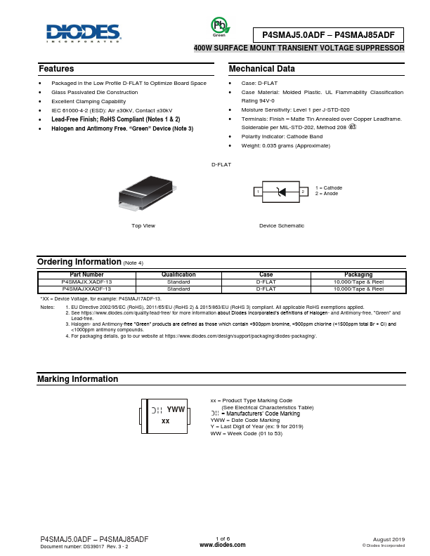 P4SMAJ6.0ADF