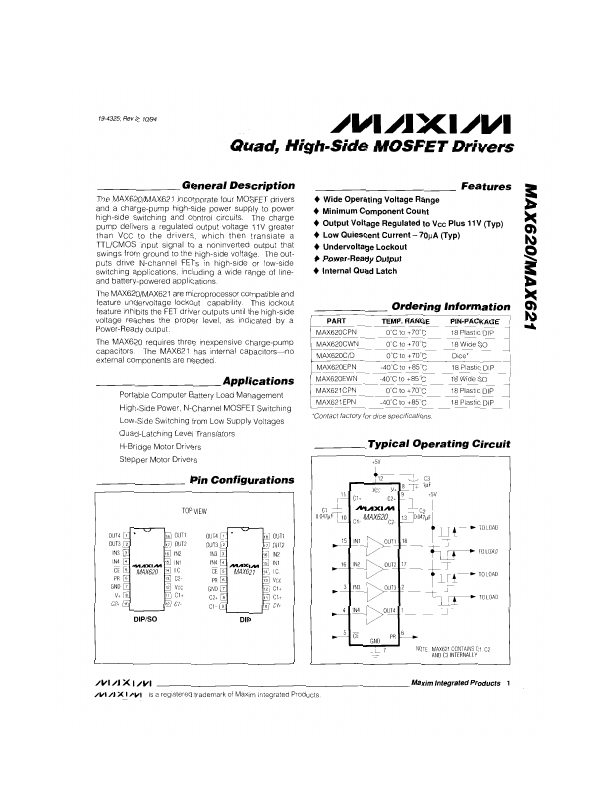MAX621 Maxim