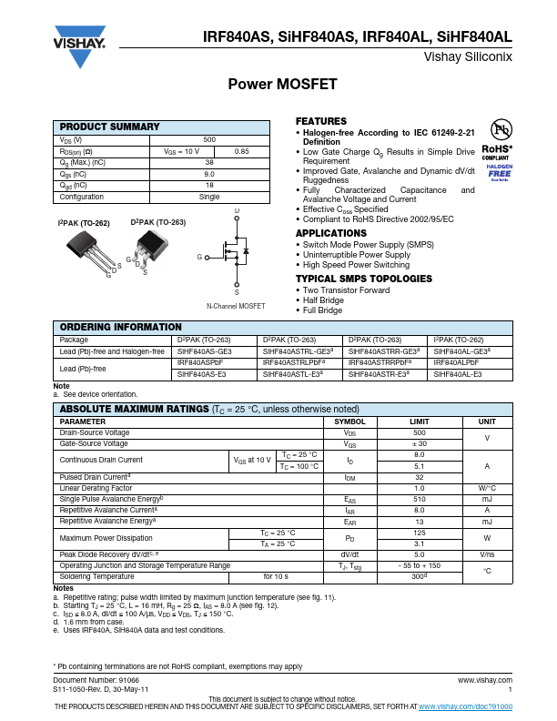 SiHF840AS