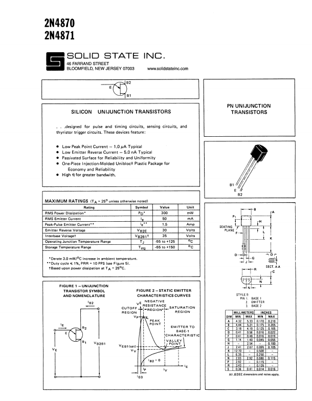 2N4871 Solid State