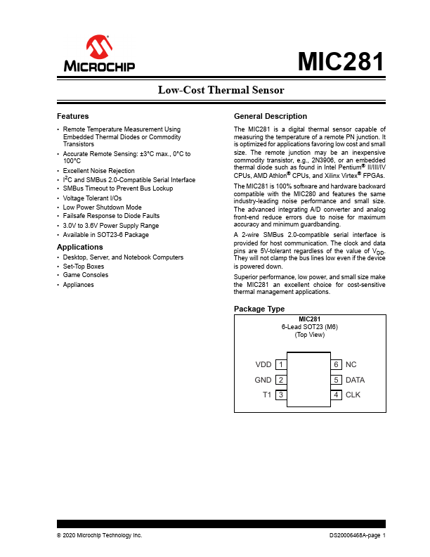 MIC281 Microchip