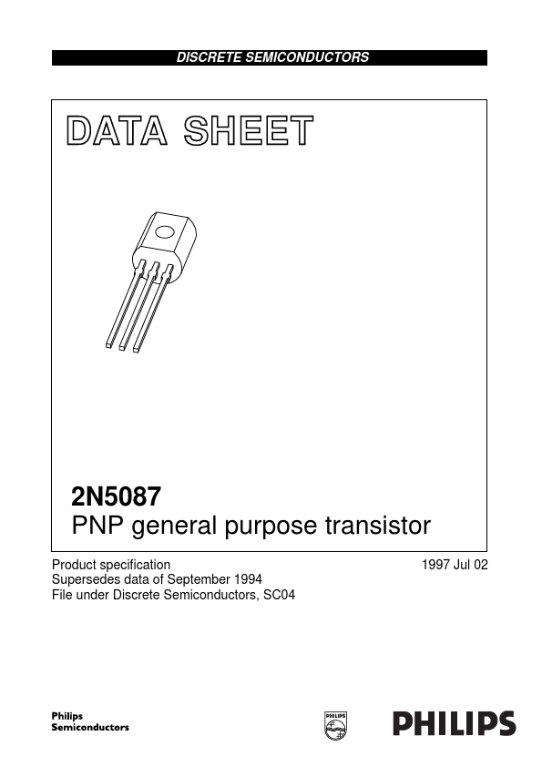 2N5087 Datasheet, purpose transistor.