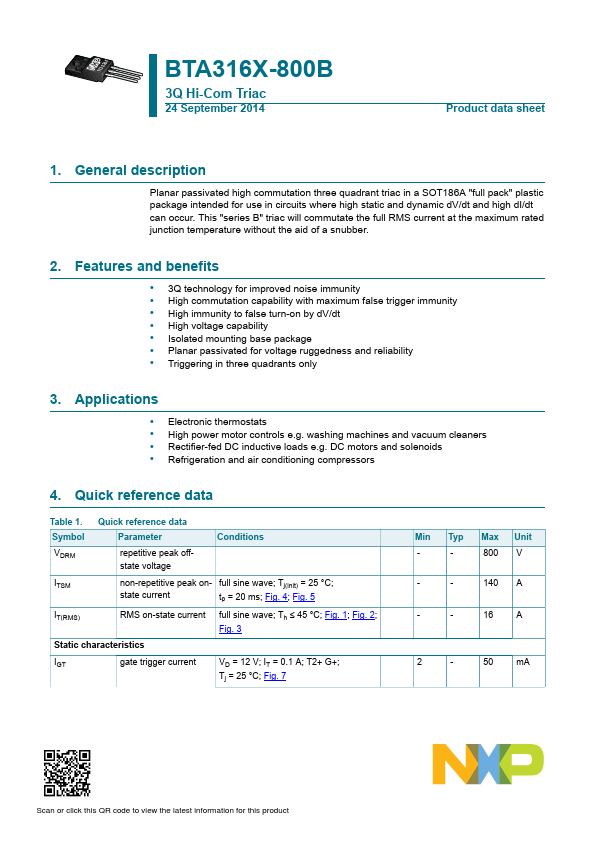 <?=BTA316X-800B?> डेटा पत्रक पीडीएफ