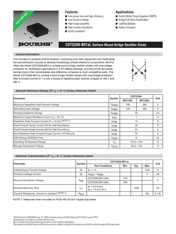 <?=CDTO269-BR1190L?> डेटा पत्रक पीडीएफ