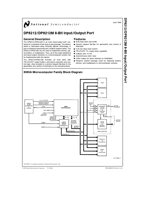 <?=DP8212?> डेटा पत्रक पीडीएफ