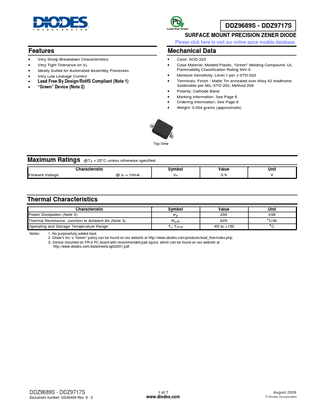 DDZ9689S Diodes Incorporated