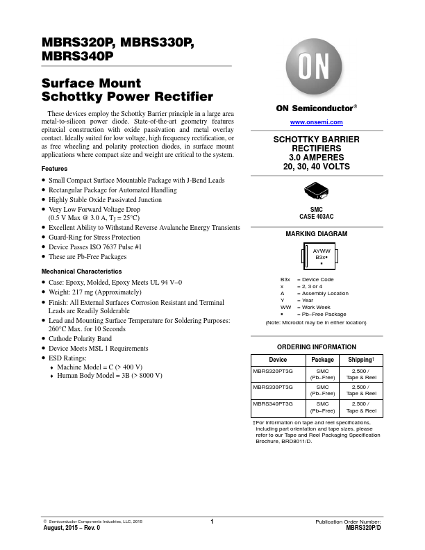 MBRS340P ON Semiconductor