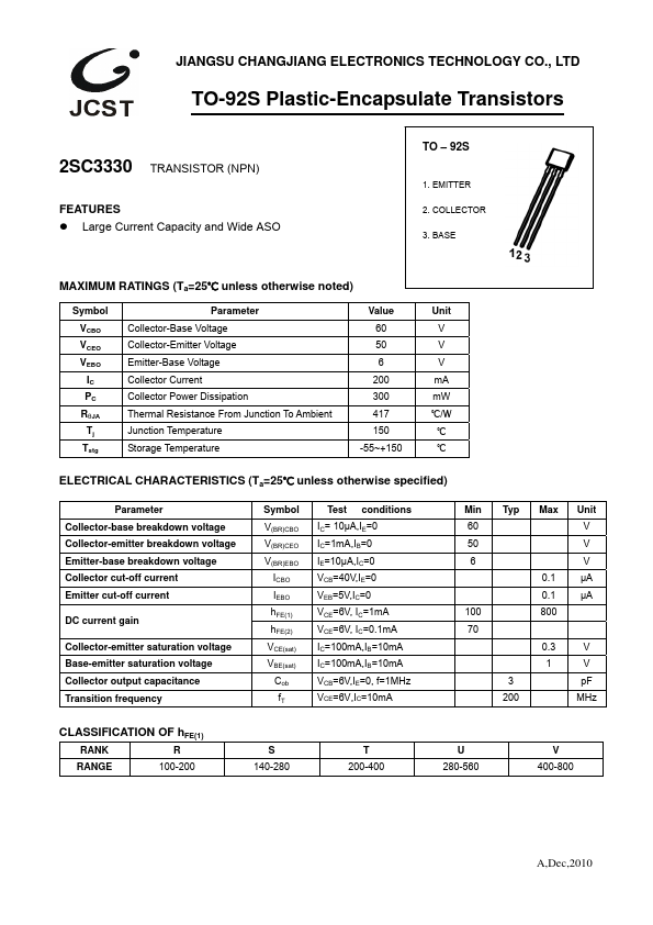 2SC3330 JCET