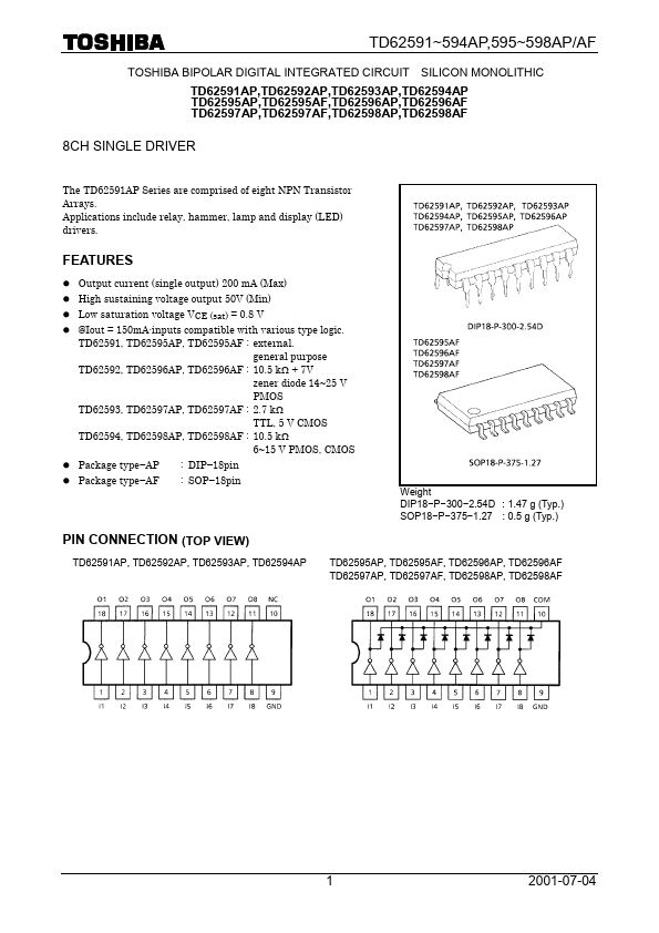 TD62597AF Toshiba