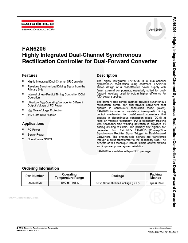 FAN6206 Fairchild Semiconductor