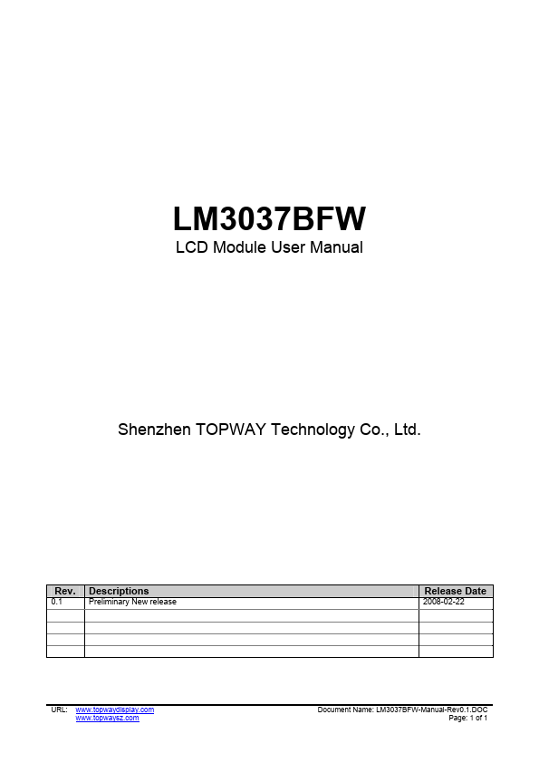 <?=LM3037BFW?> डेटा पत्रक पीडीएफ