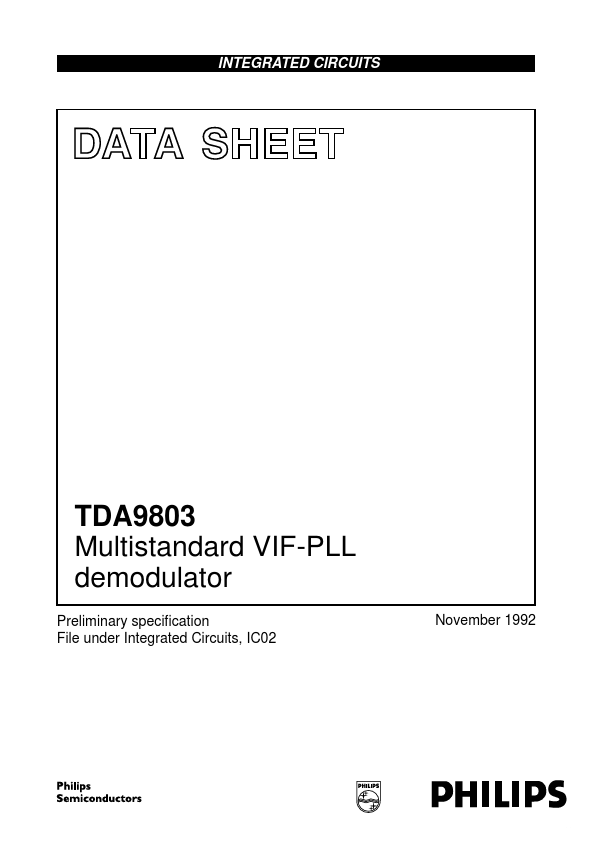 <?=TDA9803?> डेटा पत्रक पीडीएफ