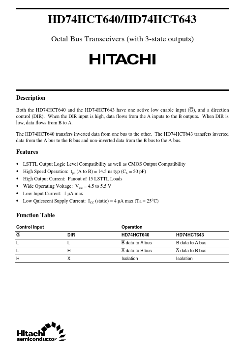 HD74HCT643
