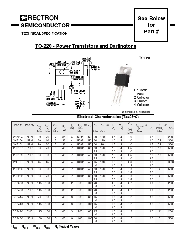 CSC2238 RECTRON