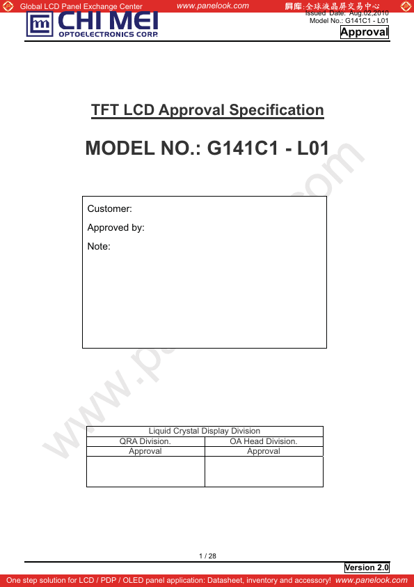 G141C1-L01 CMI MEI