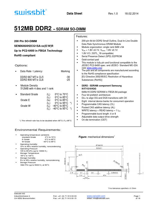 SEN06464H2CG1SA-30ER