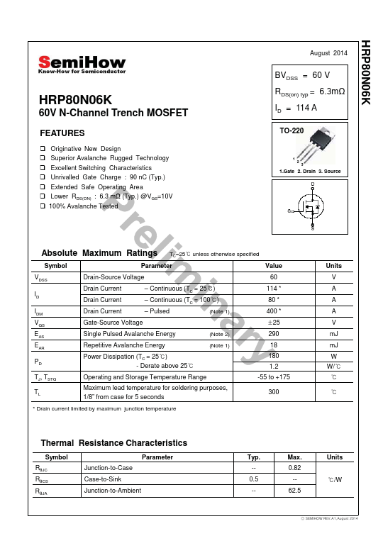 <?=HRP80N06K?> डेटा पत्रक पीडीएफ